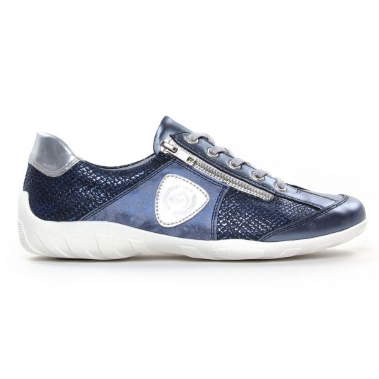 tennis bleu argent mode femme printemps été - Photo Produit 2