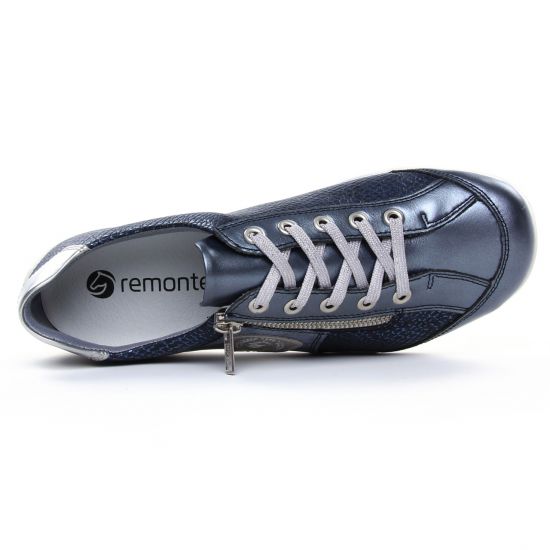 tennis bleu argent mode femme printemps été - Photo Produit 4