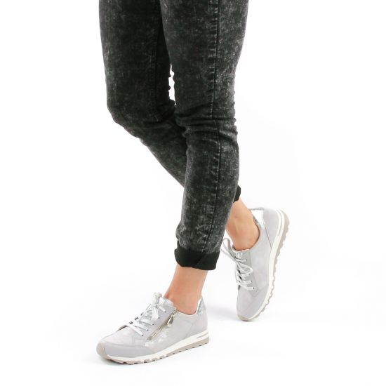 tennis gris argent mode femme printemps été - Photo Produit 8
