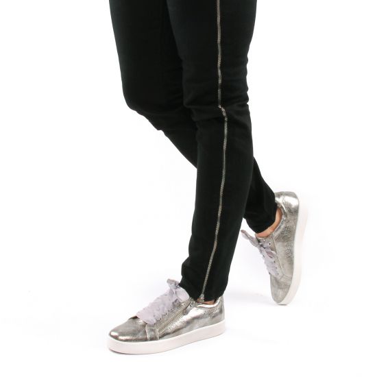 tennis gris argent mode femme printemps été - Photo Produit 8