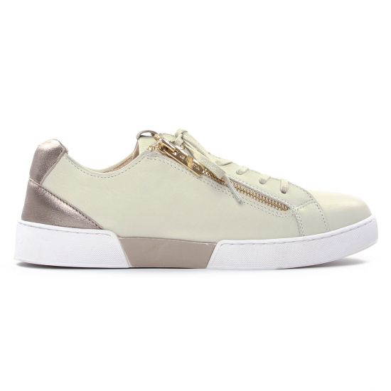 tennis blanc beige mode femme printemps été - Photo Produit 2