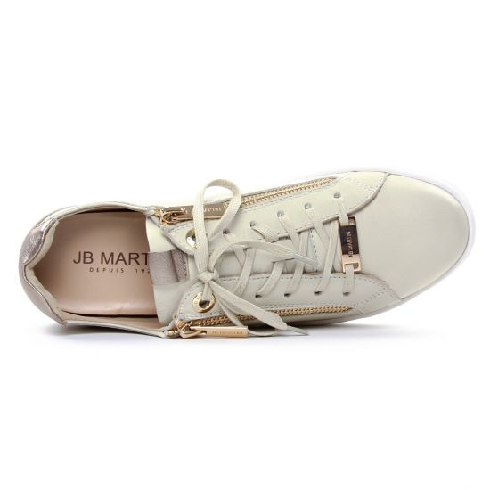 tennis blanc beige mode femme printemps été - Photo Produit 4