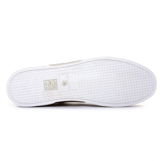 tennis blanc beige mode femme printemps été - Photo Produit 5