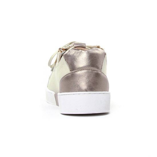 tennis blanc beige mode femme printemps été - Photo Produit 7