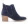boots élastiquées bleu marine mode femme printemps été vue 2