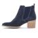 boots élastiquées bleu marine mode femme printemps été vue 3