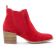boots élastiquées rouge mode femme printemps été vue 2
