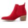 boots élastiquées rouge mode femme printemps été vue 3