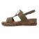 nu-pieds compensés vert kaki mode femme printemps été vue 3