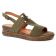 nu-pieds compensés vert kaki mode femme printemps été vue 1