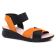 nu-pieds compensés noir orange mode femme printemps été vue 1