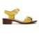 sandales jaune mode femme printemps été vue 2
