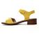 sandales jaune mode femme printemps été vue 3