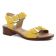 sandales jaune mode femme printemps été vue 1