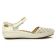 sandales beige blanc mode femme printemps été vue 2