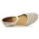 sandales beige blanc mode femme printemps été vue 4