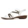 sandales blanc argent mode femme printemps été vue 3