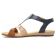 sandales bleu marron mode femme printemps été vue 3