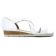 sandales compensées blanc mode femme printemps été vue 2