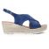 sandales compensées bleu mode femme printemps été vue 2