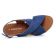 sandales compensées bleu mode femme printemps été vue 4
