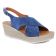 sandales compensées bleu mode femme printemps été vue 1