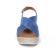 sandales compensées bleu mode femme printemps été vue 6