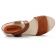 sandales compensées marron orange mode femme printemps été vue 4