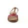 sandales compensées rouge marron mode femme printemps été vue 6