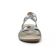 sandales gris argent mode femme printemps été vue 6
