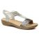 sandales gris argent mode femme printemps été vue 1