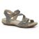 sandales gris doré mode femme printemps été vue 1