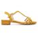 sandales jaune mode femme printemps été vue 2
