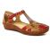 sandales marron rouge mode femme printemps été vue 1