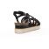 sandales compensées noir mode femme printemps été vue 7