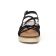 sandales compensées noir mode femme printemps été vue 6