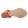 sandales rouge mode femme printemps été vue 5
