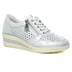 Remonte R7214-90 Ice : chaussures dans la même tendance femme (baskets-mode blanc argent) et disponibles à la vente en ligne 