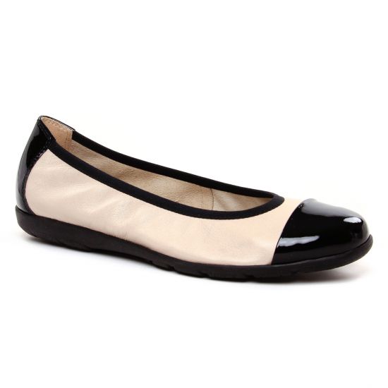 Ballerines Caprice 22152 Beige Black, vue principale de la chaussure femme