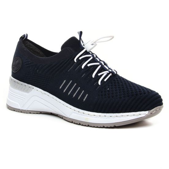 Tennis Et Baskets Mode Rieker N4360-14 Navy, vue principale de la chaussure femme