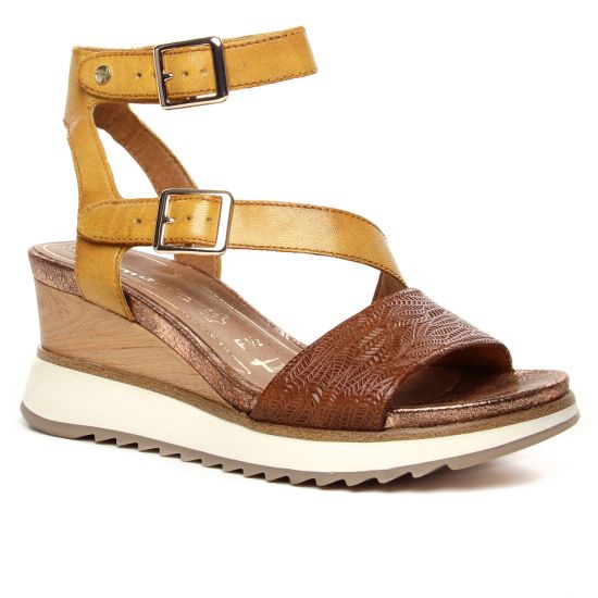 Nu Pieds Et Sandales Tamaris 28021 Saffron Nut, vue principale de la chaussure femme