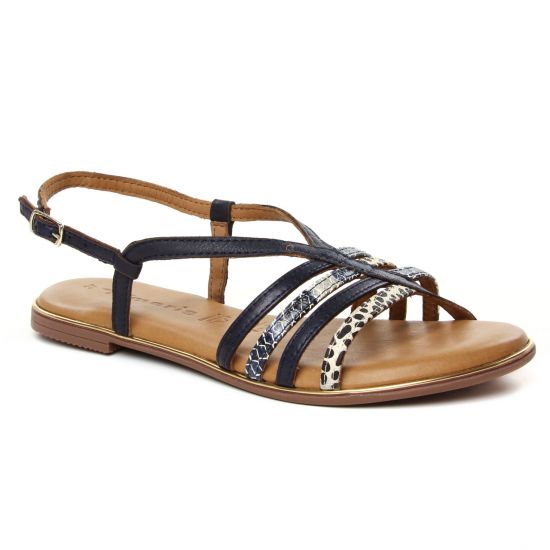 Nu Pieds Et Sandales Tamaris 28157 Navy Comb, vue principale de la chaussure femme