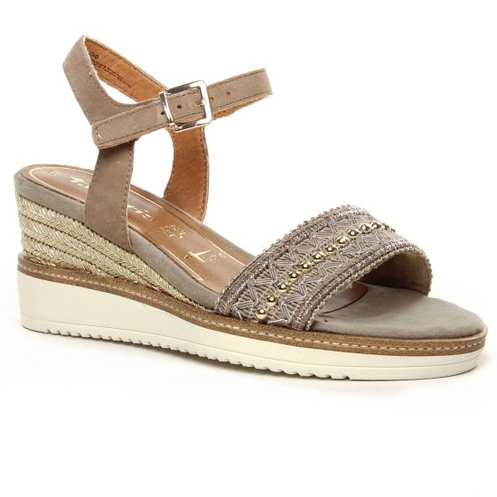 Nu Pieds Et Sandales Tamaris 28243 Mud Suede, vue principale de la chaussure femme