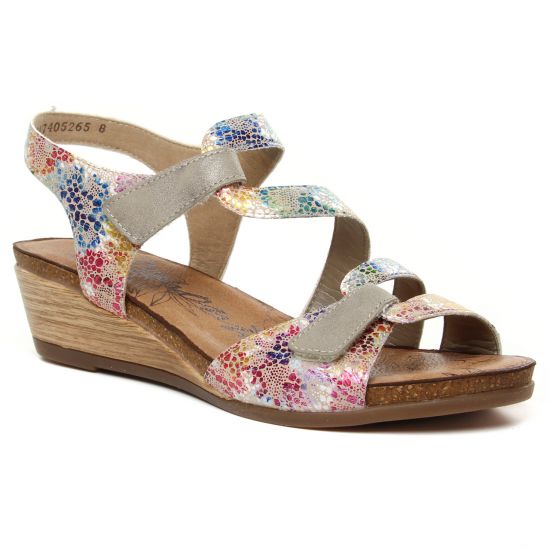 Nu Pieds Et Sandales Remonte R4454-91 Perle Multi, vue principale de la chaussure femme