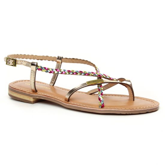 Nu Pieds Et Sandales Les Tropeziennes Monatres Or Rose, vue principale de la chaussure femme