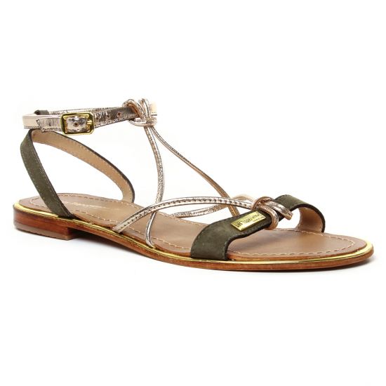 Nu Pieds Et Sandales Les Tropeziennes Hironbuc Kaki, vue principale de la chaussure femme