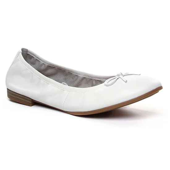 Ballerines Tamaris 22116 White, vue principale de la chaussure femme