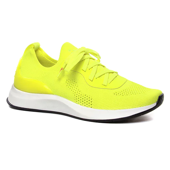 Tennis Et Baskets Mode Tamaris 23705 Yellow Neon, vue principale de la chaussure femme