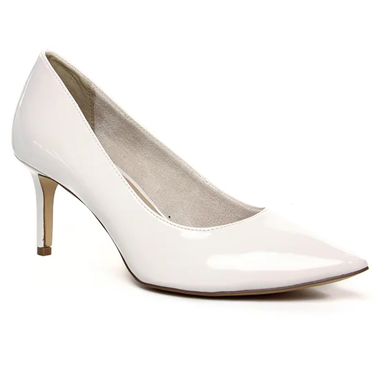 Escarpins Tamaris 22421 White Patent, vue principale de la chaussure femme