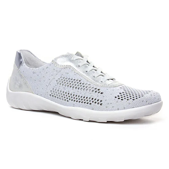 Tennis Et Baskets Mode Remonte R3503-80 White Silver, vue principale de la chaussure femme